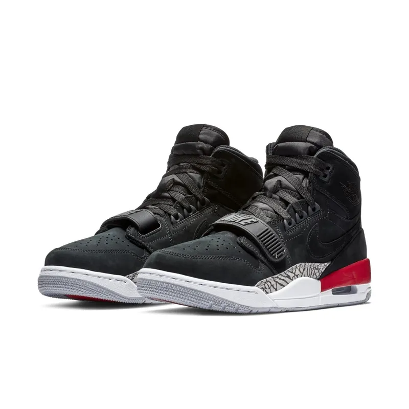 Jordan Legacy 312 Black Fire Red Black/Black-Fire Red (AV3922-060)
