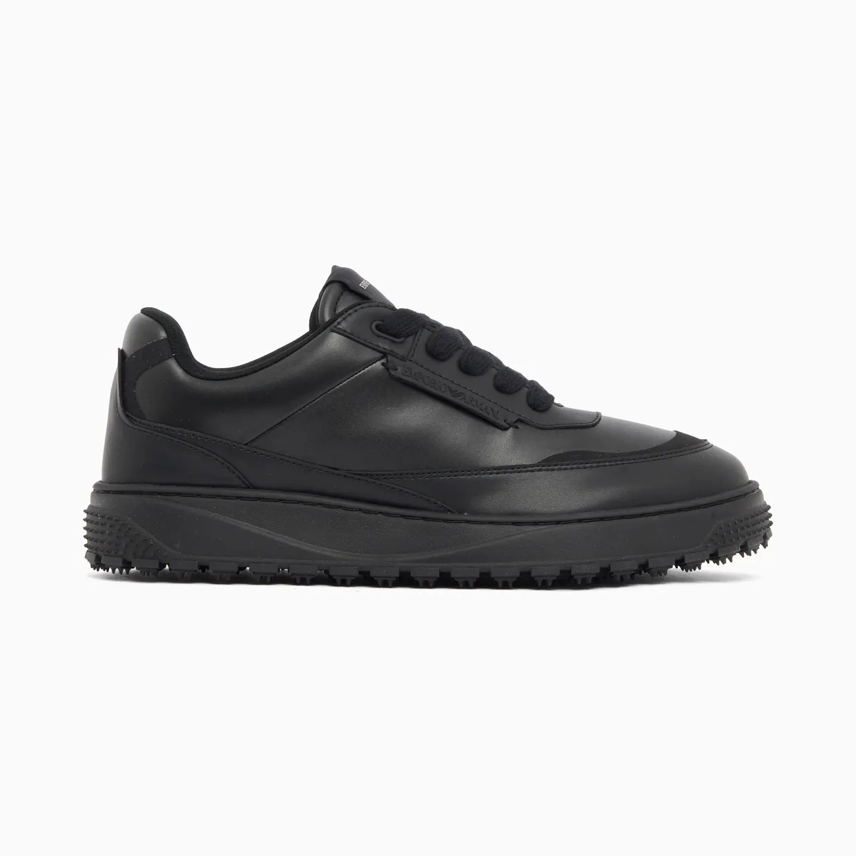 Armani Lace-Up Sneakers With A Textured Rubber Sole (EM006510-AF27353-UC001)