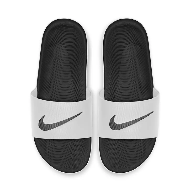 Nike Kawa Slide White Black White/Black (832646-100)