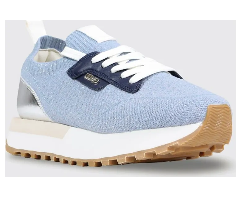 Liu Jo Evelyn Crochet Knit Sneakers Sky Blue (BA6067TX525S3954)