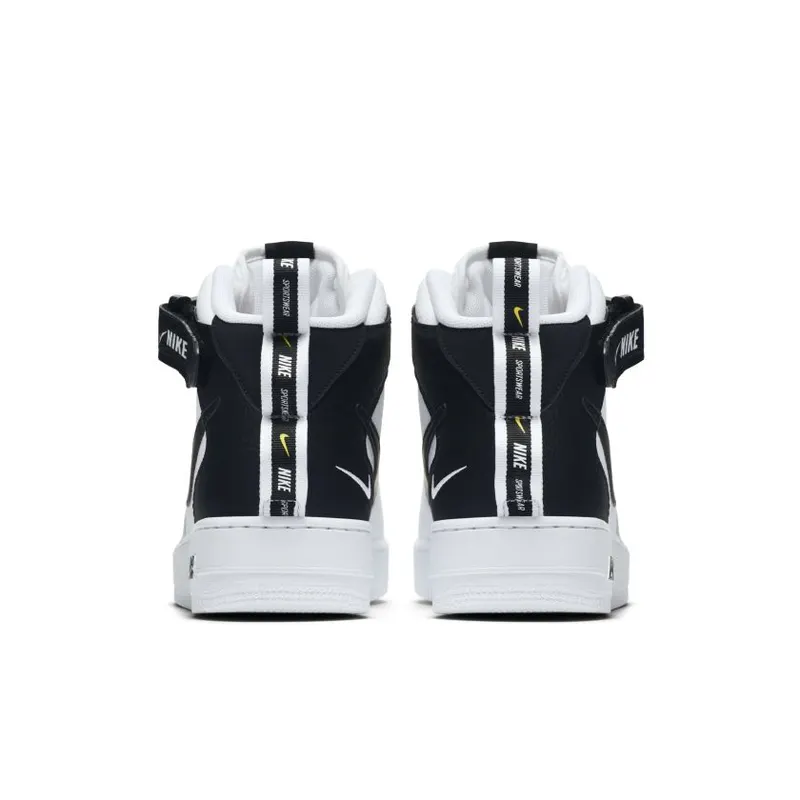 Nike Air Force 1 Mid Utility White Black White/Black-Tour Yellow (804609-103)