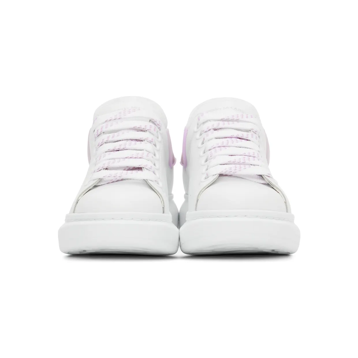 Alexander McQueen White & Black Oversized Sneakers (621056WHXMT) (2)