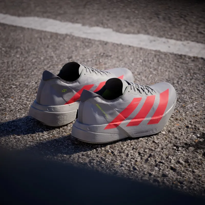 Adidas Adizero Adios Pro 4 Silver Metallic / Lucid Red / Grey (JR6372)