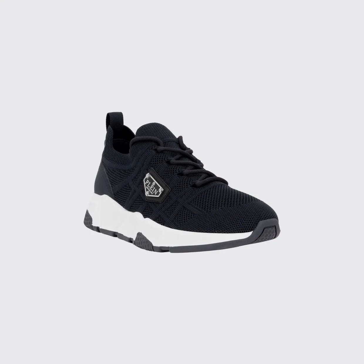 Philipp plein Low-Top Technical Mesh Sneakers with Elasticized Ankle Blue (UAFSUSC1076PTE003N14)