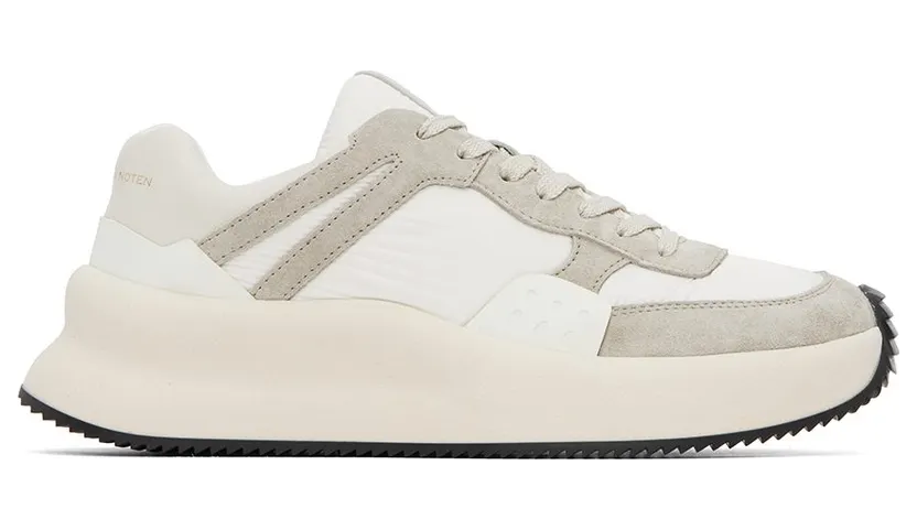 Dries Van Noten White & Gray Paneled 001 WHITE (MW222-154-607)