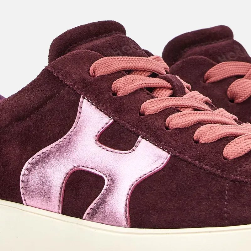Sneakers Hogan Rebel Pink Burgundy Green (HXW5620DN63G3R0RZ5) (5)