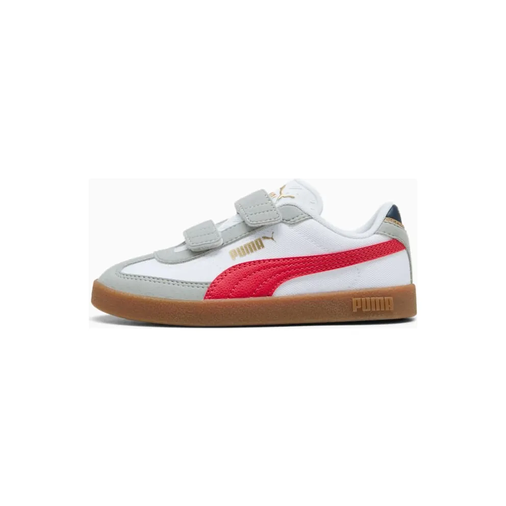 Puma Club II White / For All Time Red / Cool Mid Gray (402309-03)