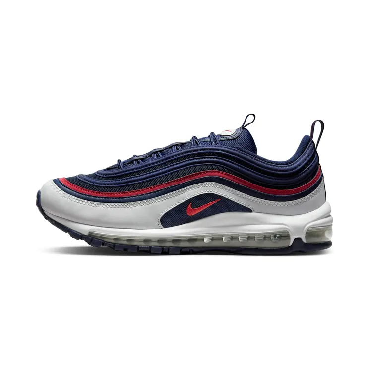 Nike Air Max 97 USA “Midnight Navy / Obsidian / Photon Dust / Track Red” (921826-405)