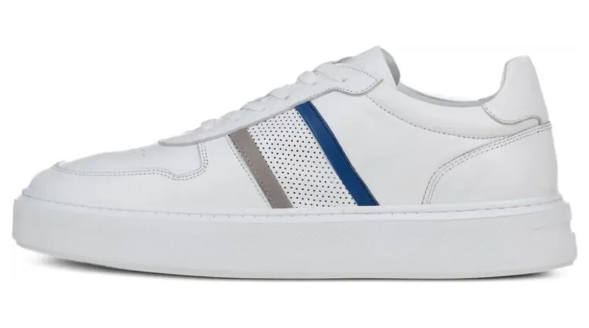 Poche Paris Sneakers aus Leder – Weiß (FMEMILE500251)