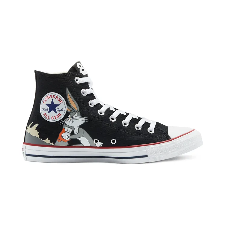 Converse Looney Tunes x Chuck Taylor All Star High ’80th Anniversary – Bugs Bunny’s Mischief’ Black/Multi/White (169225C)