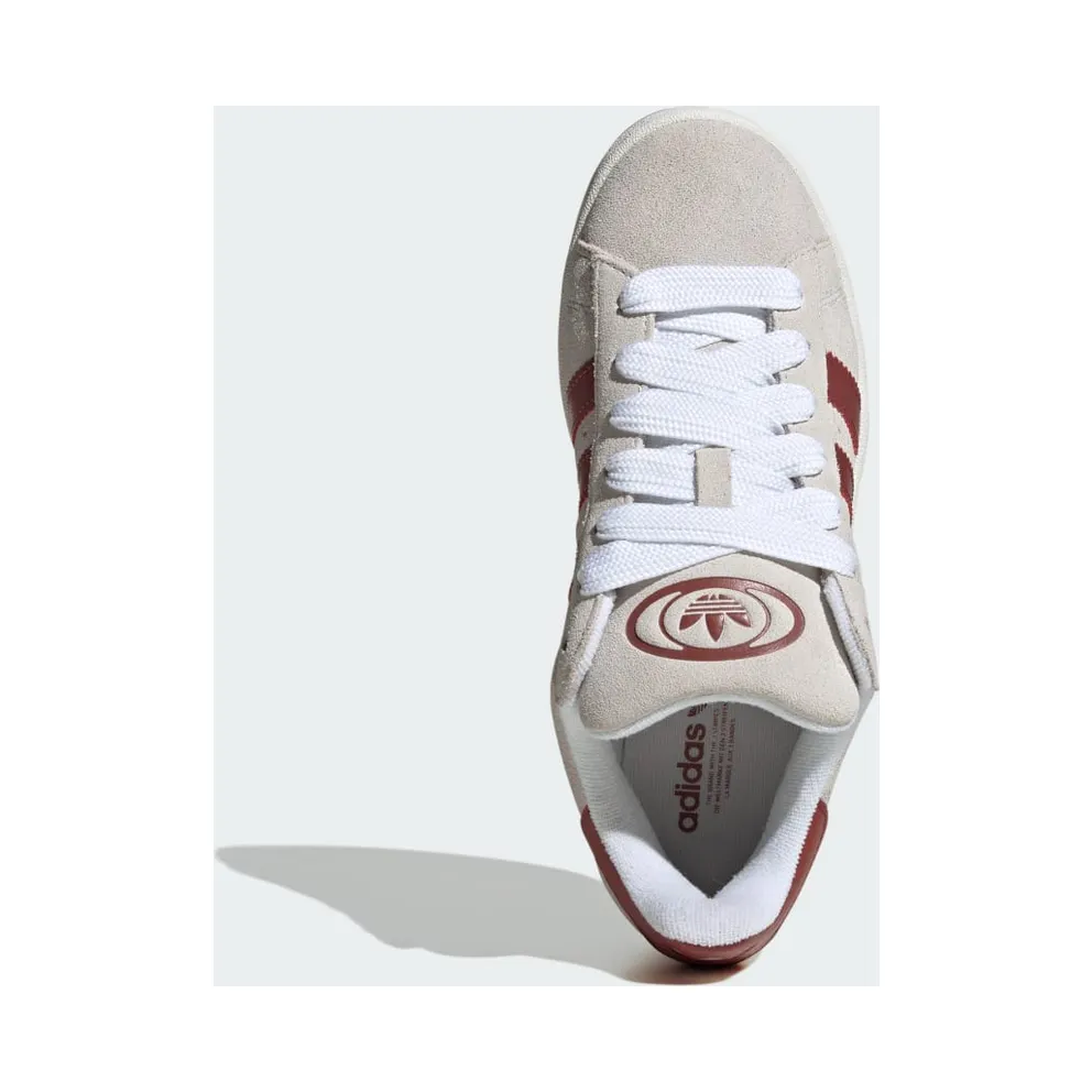Adidas Campus 00s Crystal White / Core White / Preloved Ruby (JQ7783)