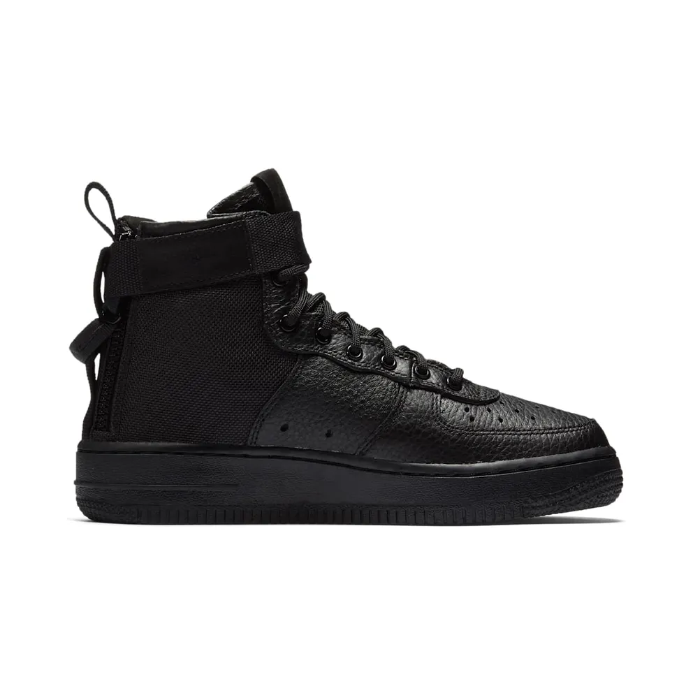 Nike SF Air Force 1 Mid Triple Black (GS) Black/Black-Black (AJ0424-003)