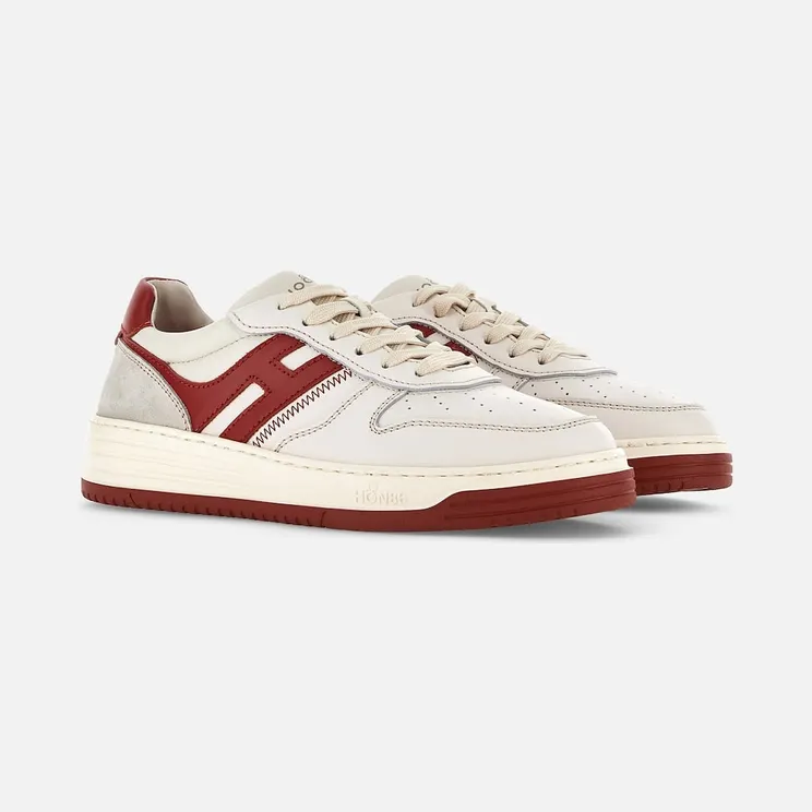 Sneakers Hogan H630 White Red Grey (HXM6300EU50ODZ958K)