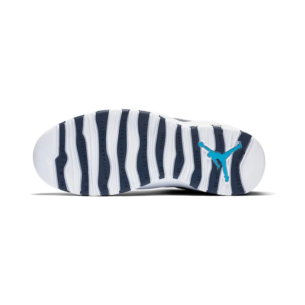 Jordan 10 Retro Los Angeles Ocean Fog/Blue Lagoon-Midnight Navy (310805-404)