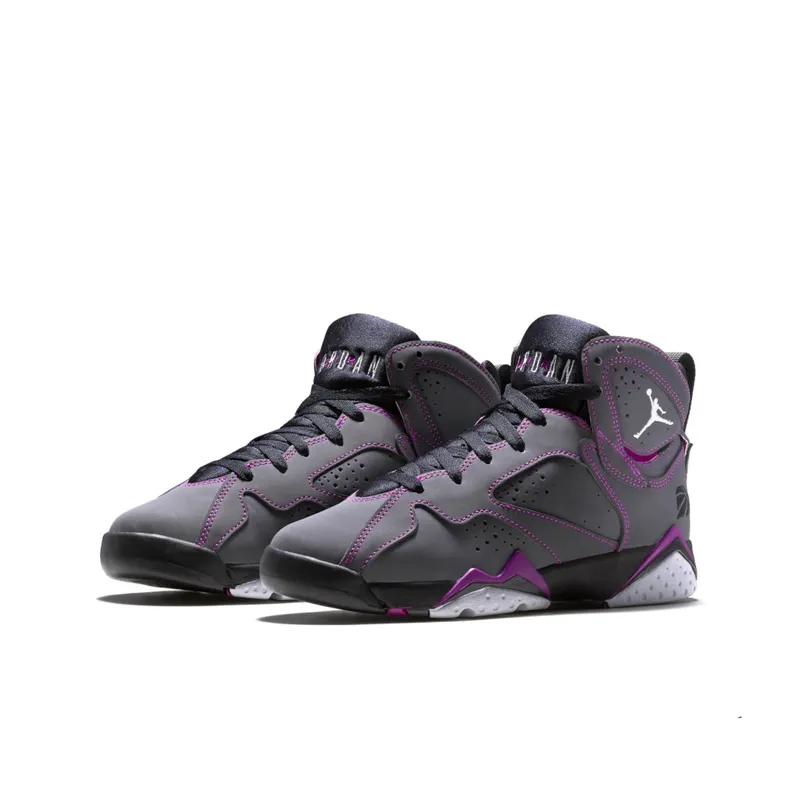 Jordan 7 Retro Valentine’s Day 2015 (GS) Dark Grey/White-Black-Fuchsia Flash (705417-016)