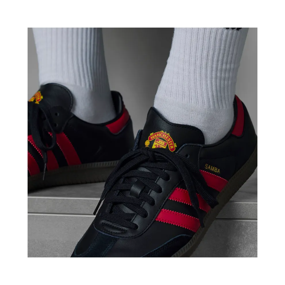 Adidas Samba Team Core Black / Real Red / Gum (HQ7030)