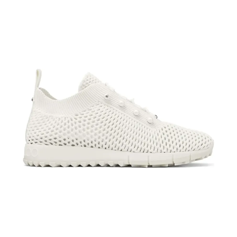 Jimmy Choo Veles verfraaid with parel – White (VELESPBT)