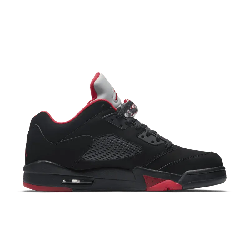 Jordan 5 Retro Low Alternate 90 Black/Gym Red-Metallic Hematite (819171-001)