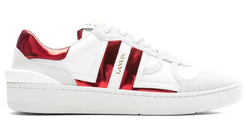 Lanvin Clay gestreepte low-top “White” (FMSKDK00GLOSA230030)
