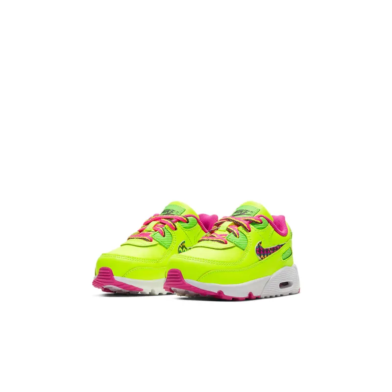Nike Air Max 90 Volt Fire Pink Green Strike (TD) Volt/Fire Pink-Green Strike-Multi-Color (CW5798-700)