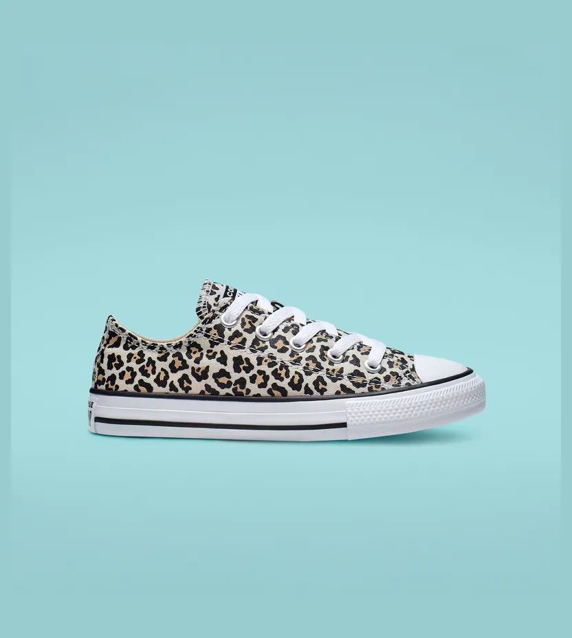 Converse Archive Leopard Chuck Taylor All Star Low Top Black/driftwood/light Fawn (366297C)