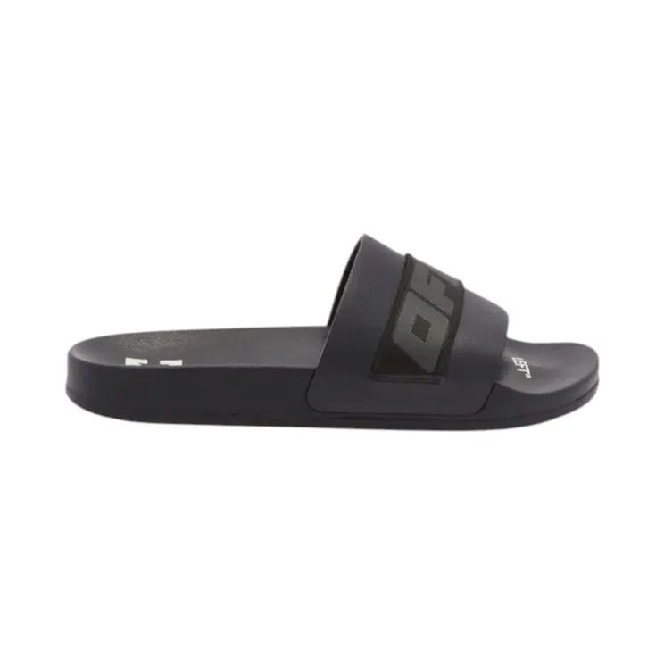 OFF-WHITE Industrial Belt Slides Black Grey (OMIC001G20PLA0031001)