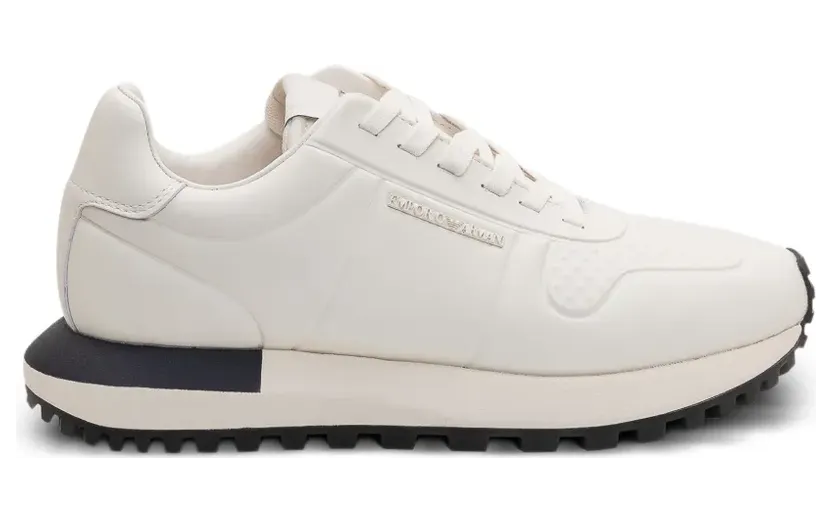 Emporio Armani Sneakers mit Schnürung – Weiß (EM003740AF19726)
