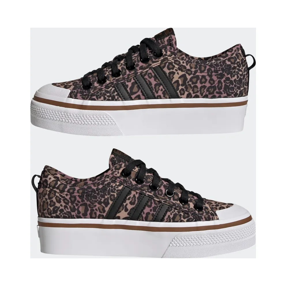 Adidas Nizza Platform Core Black / Cloud White / Wild Brown (GY9526)