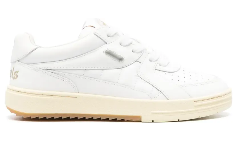 Palm Angels University leren “White” (PWIA049E23LEA0020101)