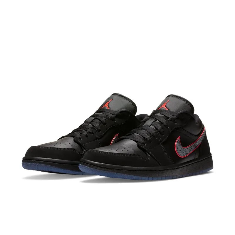 Jordan 1 Low Black Red Orbit Black/Black-Red Orbit (CK3022-006)