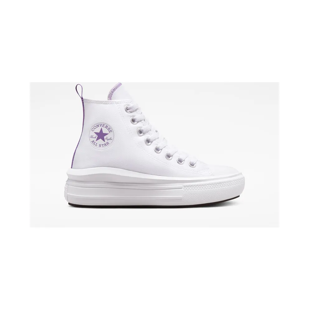 Converse Chuck Taylor All Star Move Platform White/pixel Purple/white