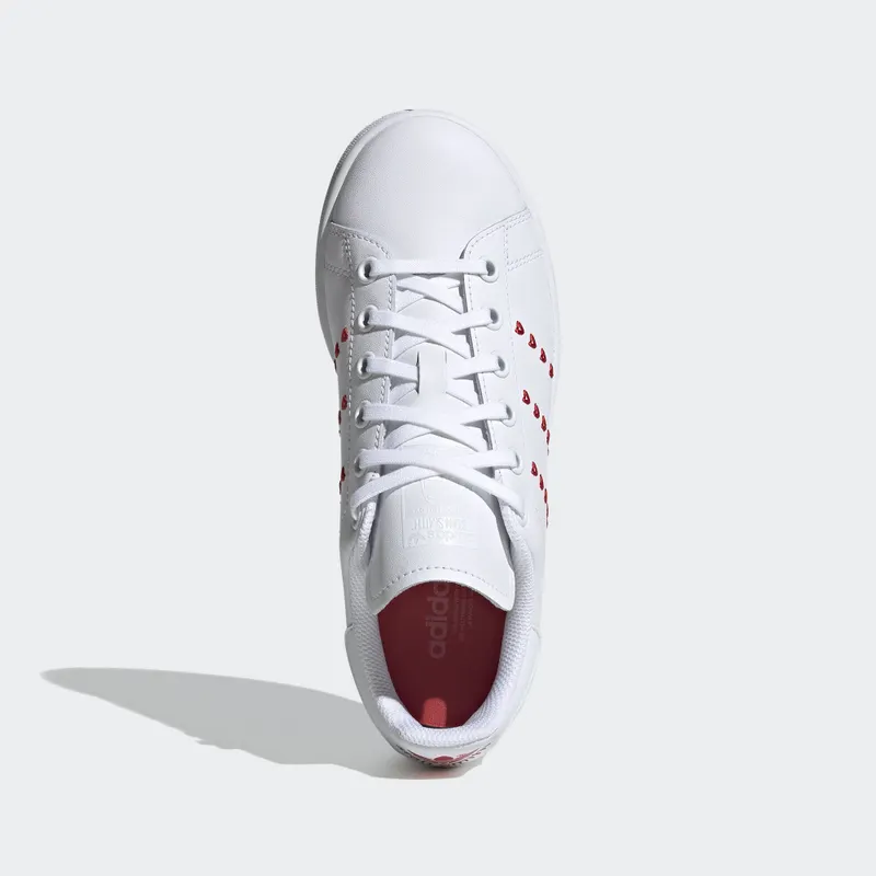 adidas Stan Smith Cloud White Lush Red (GS) Cloud White/Cloud White/Lush Red (EG6495)
