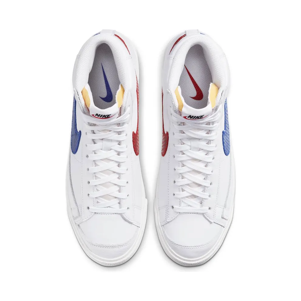 Nike Blazer Mid 77 Red & Blue White/Racer Blue-Sail-University Red (CW7073-100)