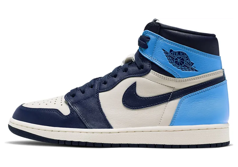 Air Jordan 1 Retro High OG UNC – Obsidian University Blue (555088-140)