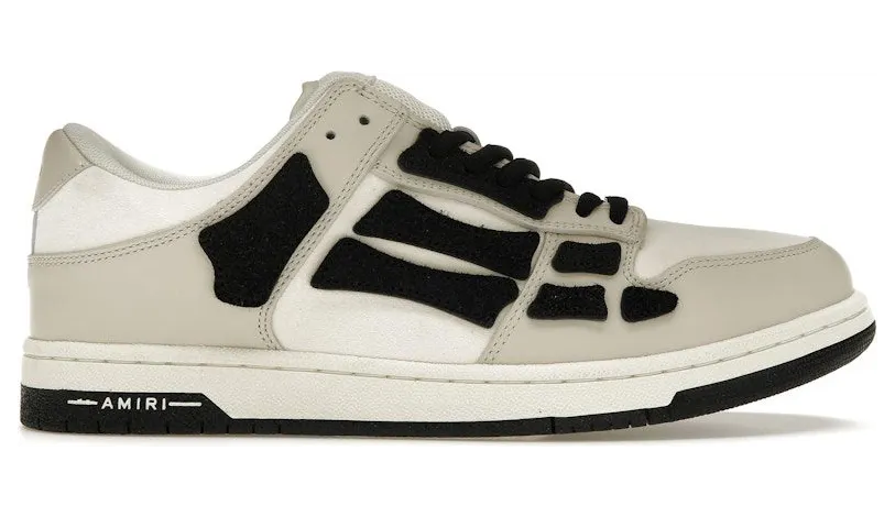 AMIRI Skel Low Top Beige Black (MFS001-260)