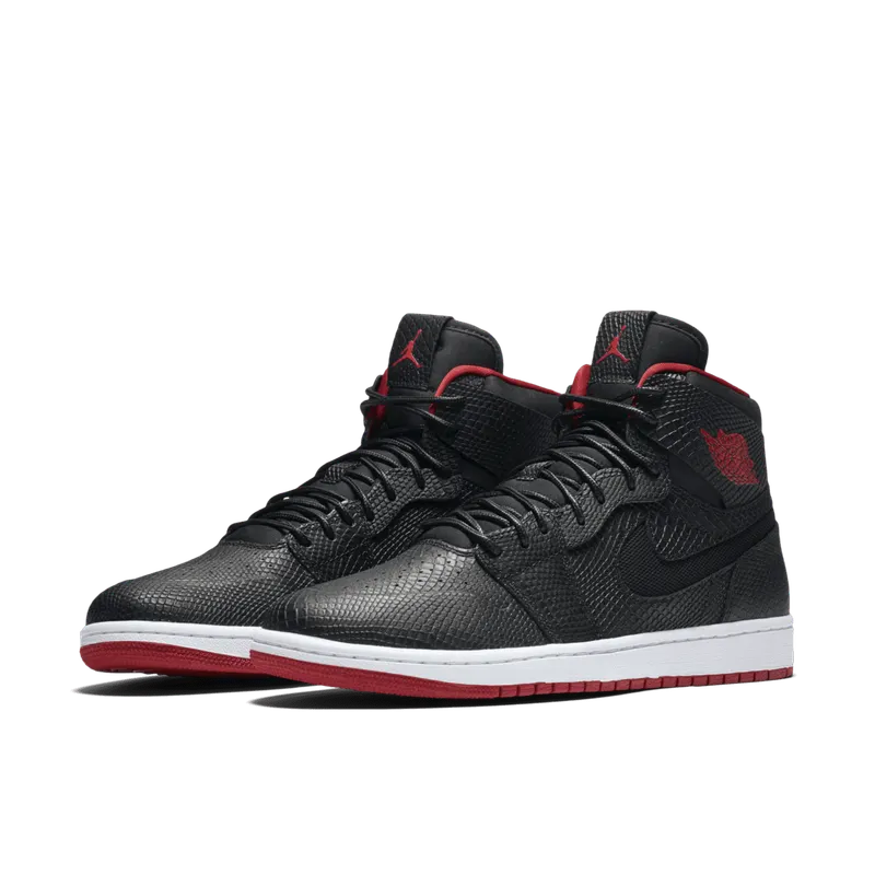 Jordan 1 Retro Nouveau Snakeskin Black/Gym Red-White (819176-001)