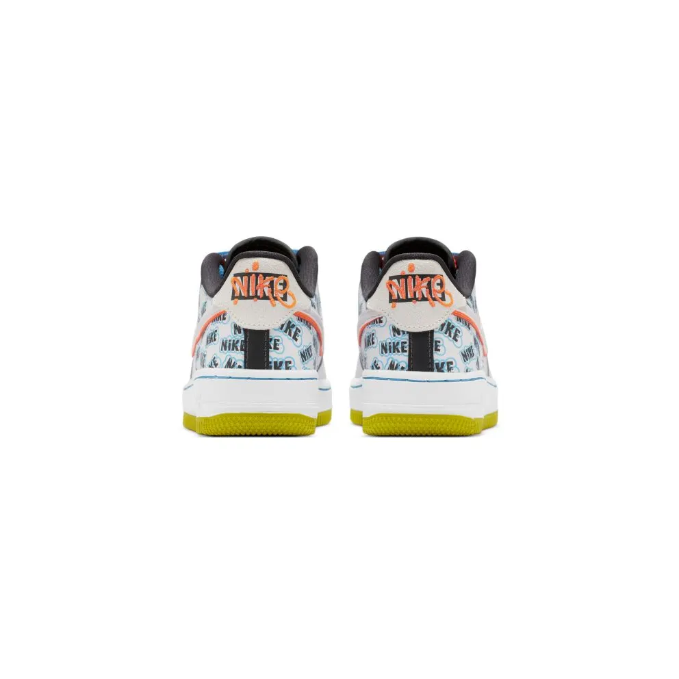 Nike Air Force 1 Low Back To School 2020 (GS) White/Hyper Crimson-Bright Cactus-White (CZ8139-100)