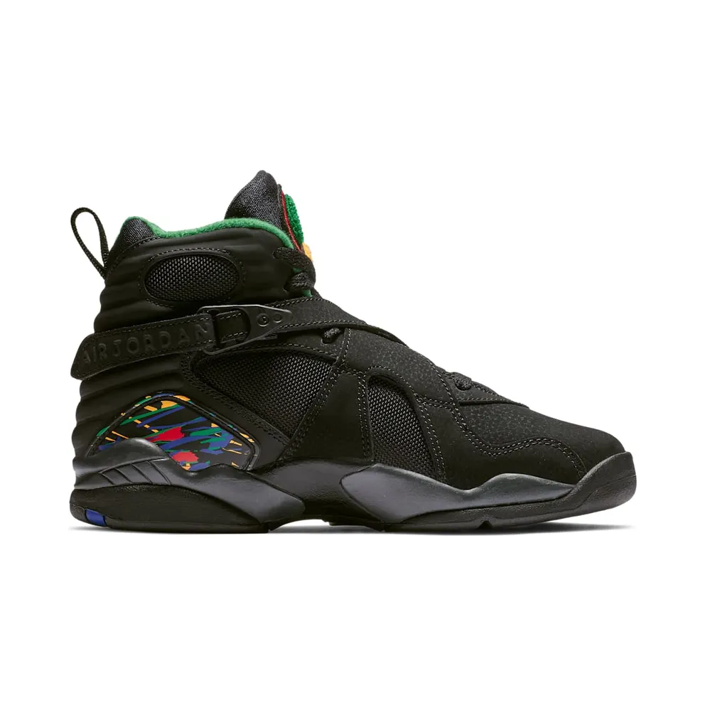 Jordan 8 Retro Tinker Air Raid (GS) Black/Light Concord-Aloe Green (305368-004)