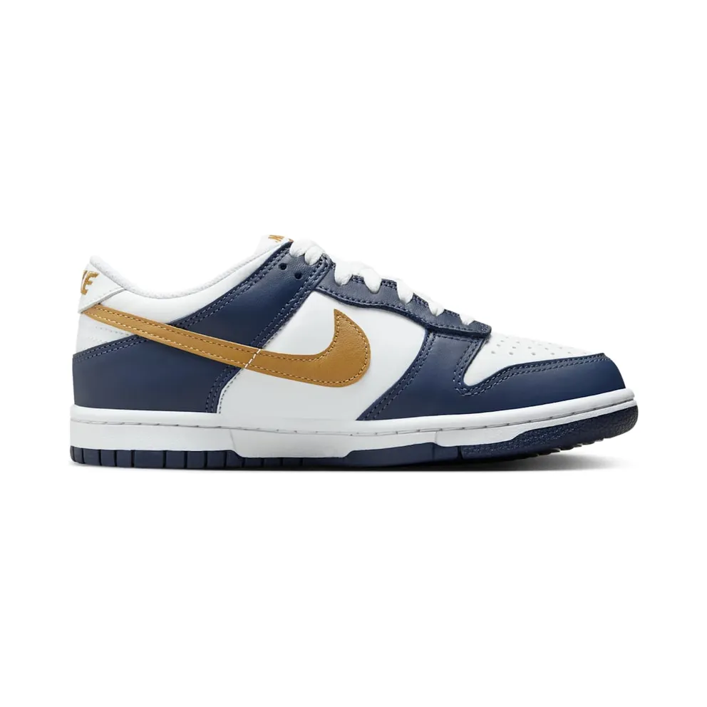 Nike Dunk Low GS “Midnight Navy Wheat” (FB9109-111)