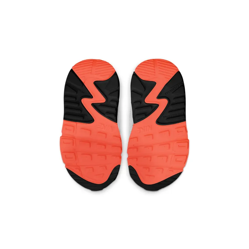 Nike Air Max 90 White Black Orange (TD) (CD6868-110)