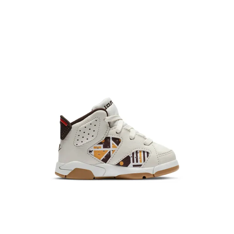 Jordan 6 Retro Quai54 Sail Brown 2020 (TD) Sail/Team Orange-Gum Light Brown-Baroque Brown (CZ6508-100)