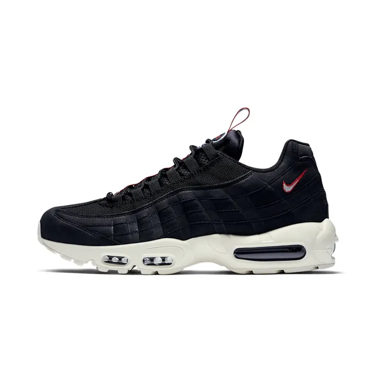 Nike Air Max 95 Pull Tab “Black / Gym Red / Sail” (AJ1844-002)