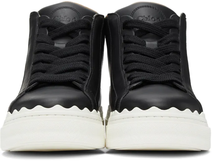 Chloé Black Lauren High-Top Sneakers (CHC21S41342)
