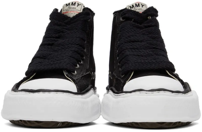 Miharayasuhiro Black & White Peterson High-Top (A08FW715)