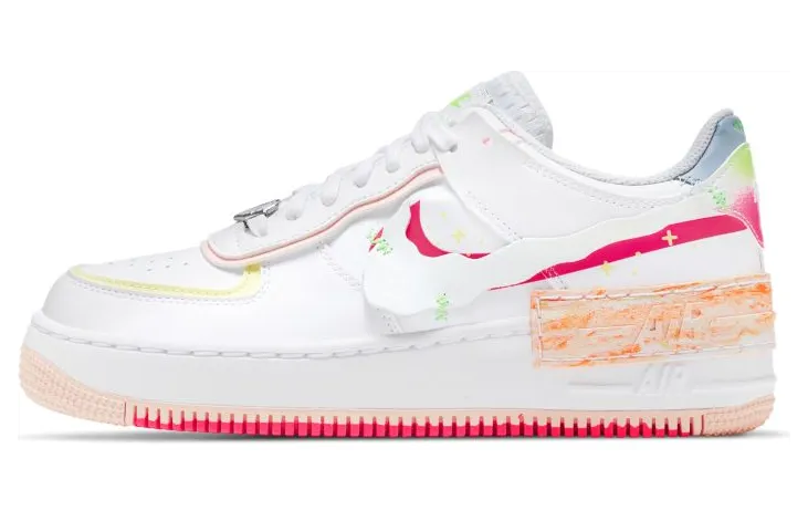 Nike Air Force 1 Low Shadow White Pink Orange (W) (DV1364-111)