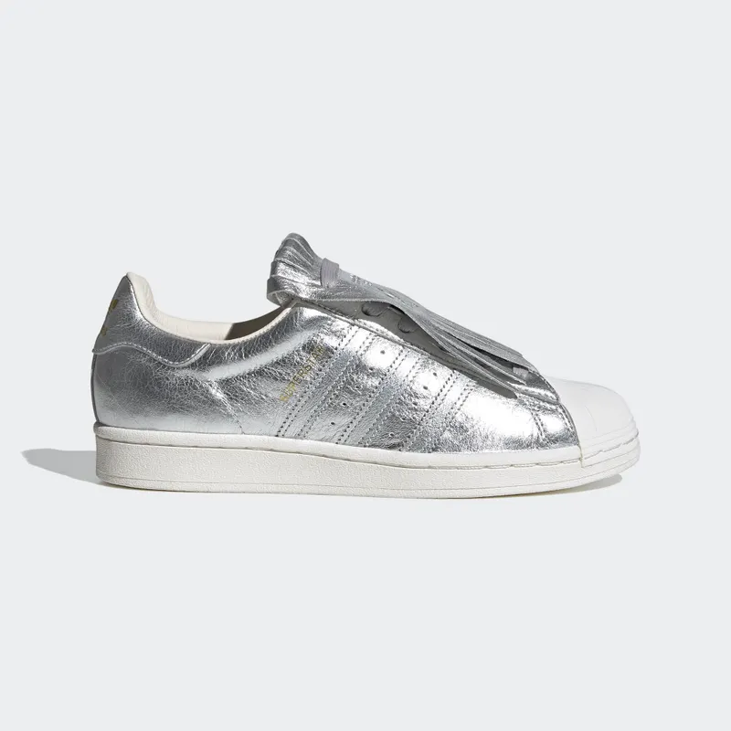 adidas Superstar Fringe Silver (W) Silver Metallic/Silver Metallic/Chalk White (FW8159)