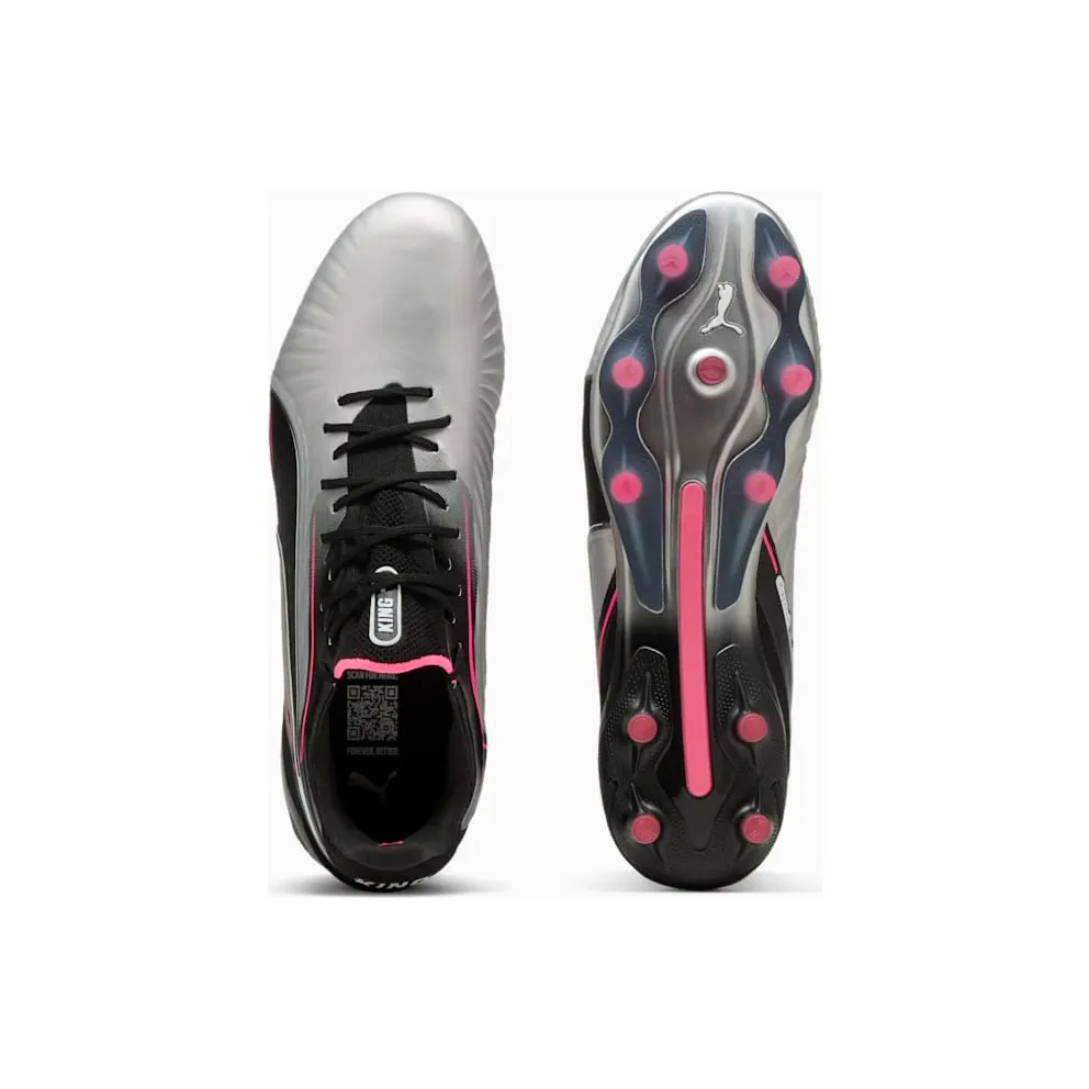 Puma King Ultimate FG/AG Silver Black Sun Struck White (108303-03)