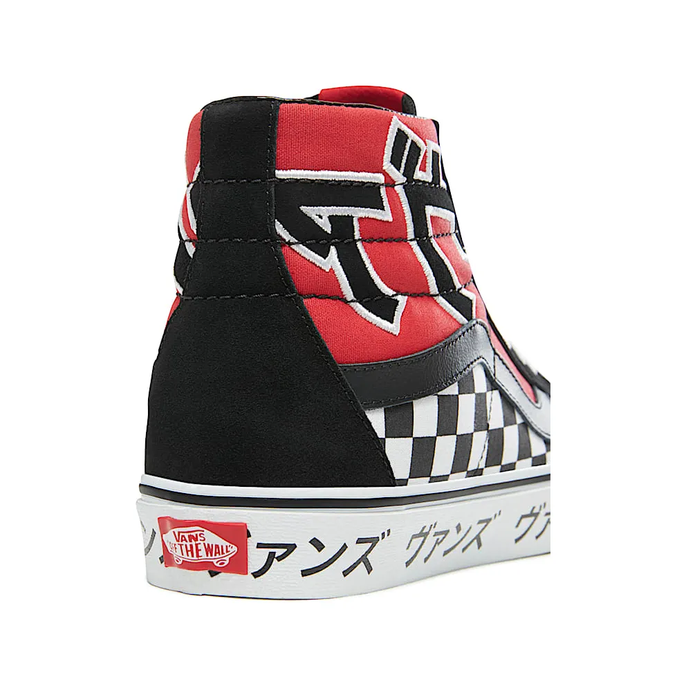 Vans Sk8-Hi Japanese Type Black Red Black/White-Racing Red (VN0A2XSBSJY)
