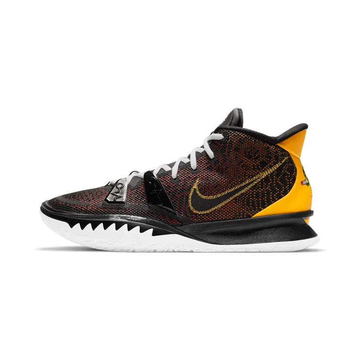 Nike Kyrie 7’Rayguns’Basketbalschoen “Black / Team Orange / White / University Gold” (CQ9326-003)