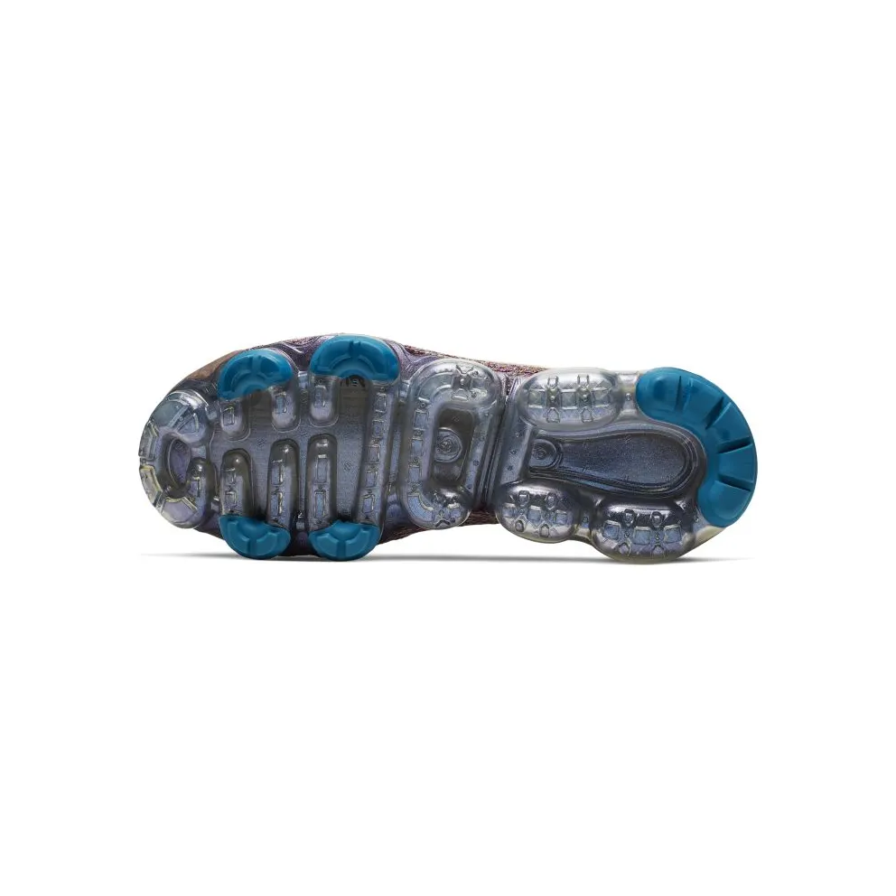 Nike Air VaporMax Flyknit 3 Desert Sand Vivid Purple (W) Desert Sand/Vivid Purple-Green Abyss-Desert Sand (AJ6910-007)